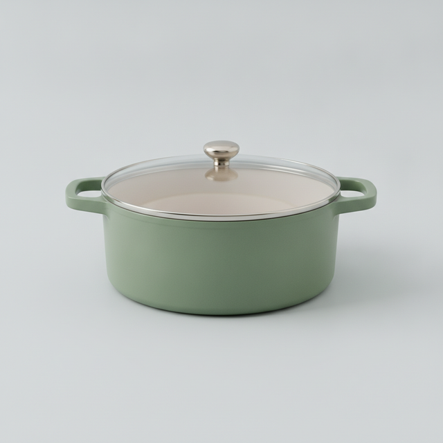 Sauteerpan met deksel, vooraanzicht