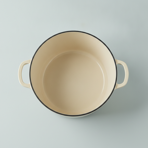 Braadpan gietijzer, van bovenaf