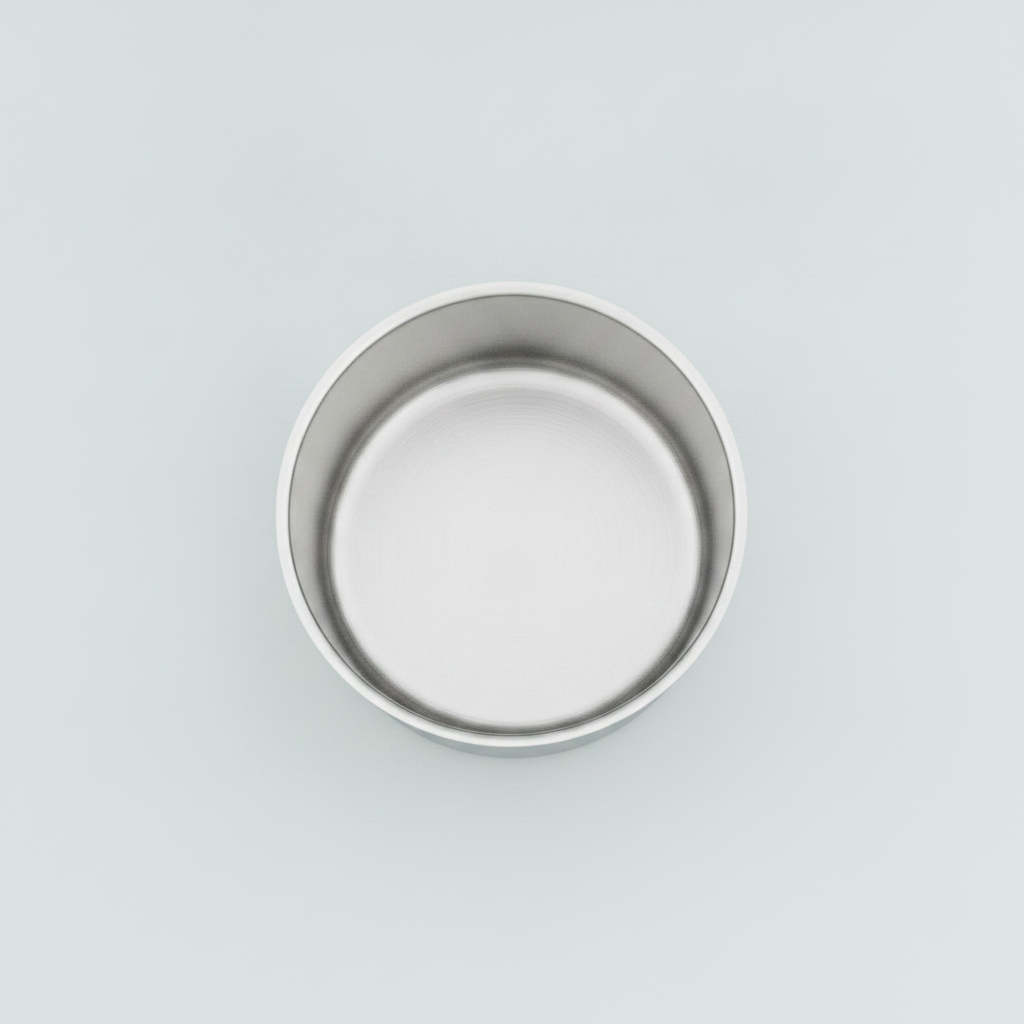 Steelpan RVS, van bovenaf