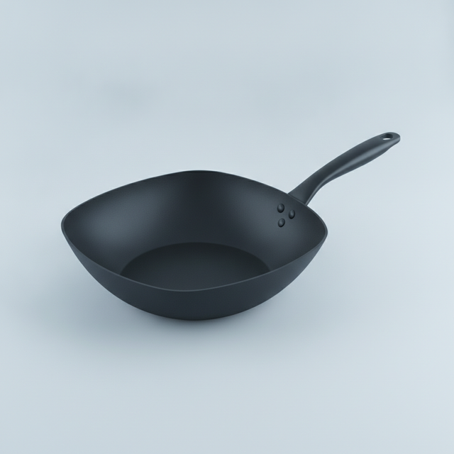 Wokpan, vooraanzicht